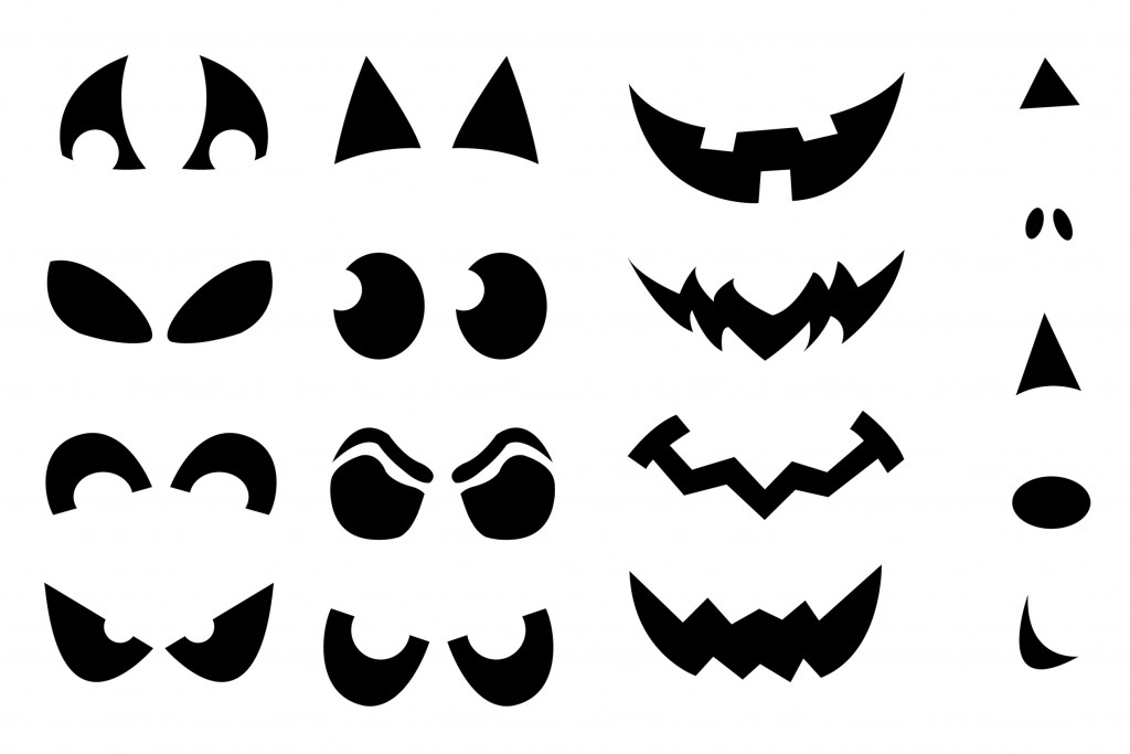 Happy Face Pumpkin Stencils Free