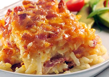 Easy Potato Bacon Casserole Recipe