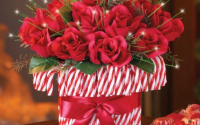 Impressive Candy Cane Centerpiece