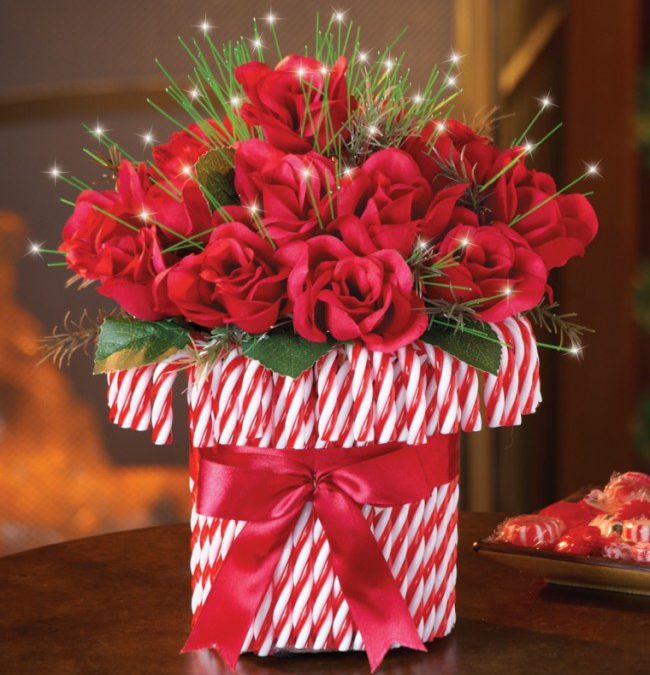 Impressive Candy Cane Centerpiece