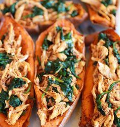 Sweet Potato Skins With Chipotle Chicken Recipe