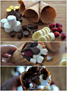 yummy-campfire-cones-for-summer-dessert-hip2save-com