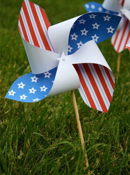 Patriotic Pinwheel Free Printable